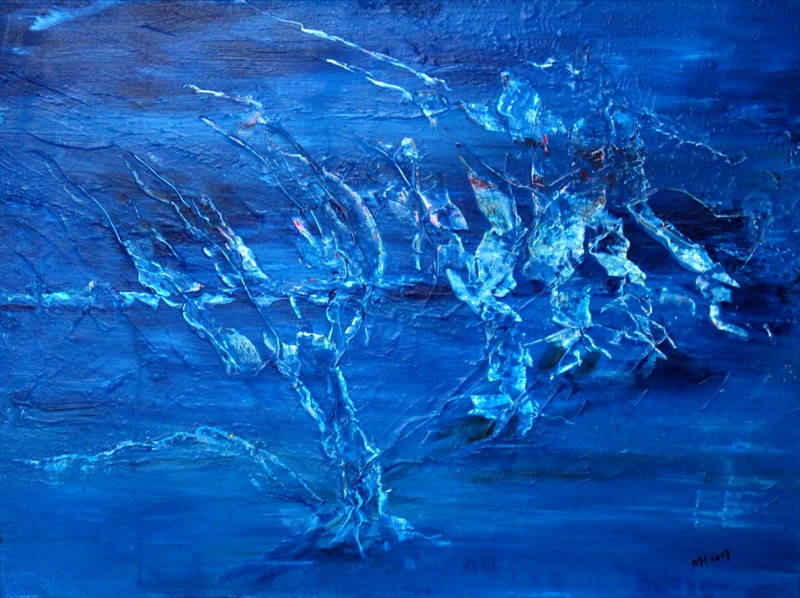 Willows in blue